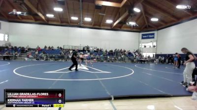 180 lbs Cons. Semi - Kiernan Farmer, Southwestern Oregon CC vs Lillian Gradillas-Flores, Southern Oregon University