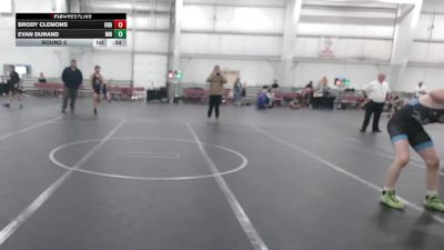 120-130 lbs Round 5 - Evan Durand, Maryland Mallets vs Brody Clemons, Unattached