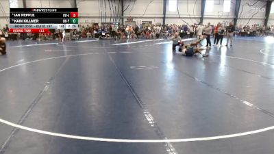 Elite 197 lbs Quarterfinal - Ian Pepple, Wisconsin-Eau Claire vs Kain Killmer, Wisconsin-Platteville