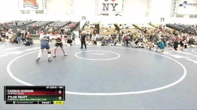 155 lbs Round 1 - Tyler Pratt, Cazenovia Creatures Wrestling Club vs Cassius Hudson, Club Not Listed