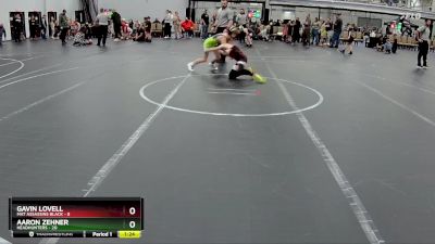 96 lbs Placement (4 Team) - Gavin Lovell, Mat Assassins Black vs Aaron Zehner, Headhunters