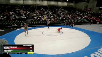 5A 100 lbs Champ. Round 1 - Wendy Tenorio, Springville vs Nevi Brady, Cedar Valley