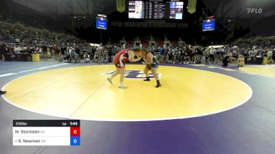 235 lbs Cons 16 #2 - MeKayla Stordalen, ND vs Sawyer Newman, WA