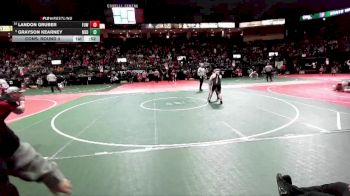 160 lbs Cons. Round 4 - Grayson Kearney, MED1 vs Landon Gruber, FUW2