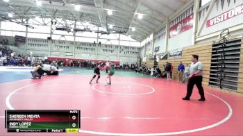 125 (127) Cons. Round 1 - Shereen Mehta, Dougherty Valley vs Indy Lopez, Eureka Senior