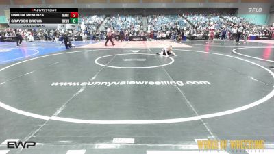 49 lbs Semifinal - Dakota Mendoza, Mantanona TC vs Grayson Brown, Rising Kingz