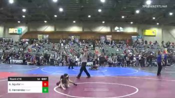 49 lbs Round Of 16 - Antonio Aguilar, RedWave Wrestling vs Damyin Hernandez, Ruby Mountain Wrestling