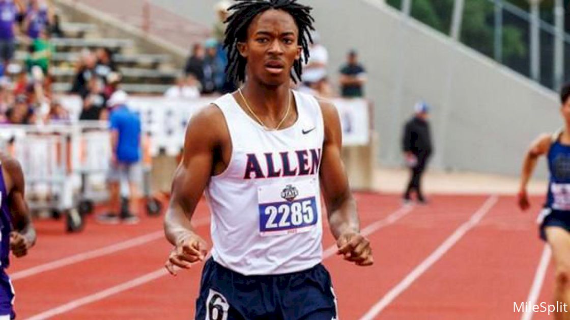 This 5-Star Texas High Schooler Crushes His Sprint Workout