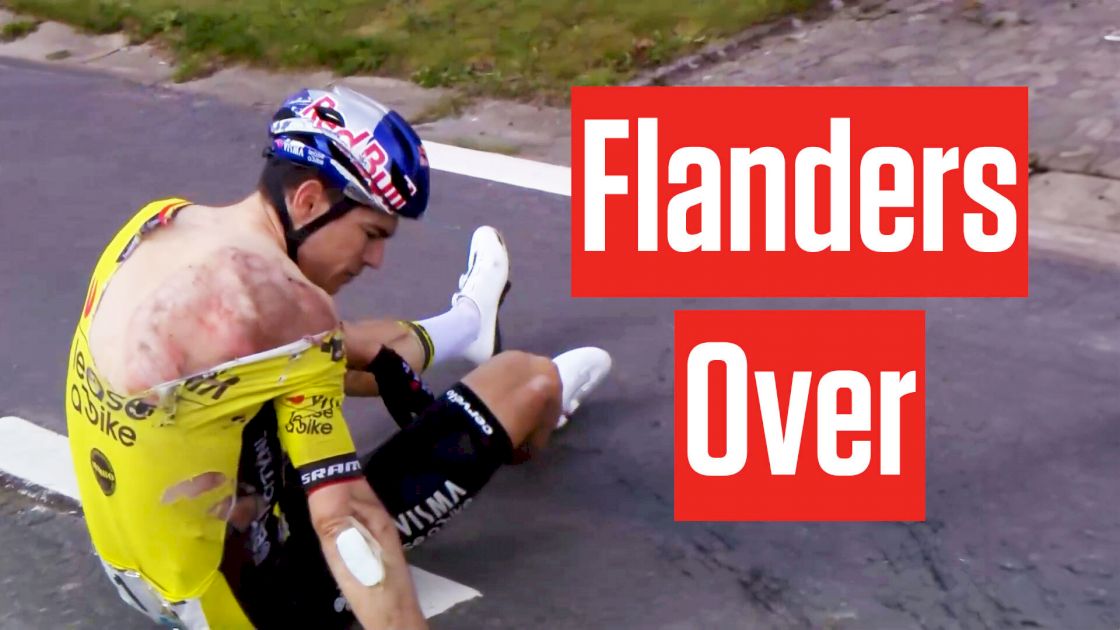 Wout Van Aert's Tour Of Flanders Bid Ends With Crash