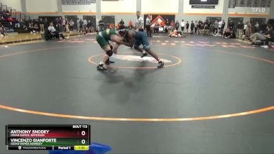 190 lbs Cons. Semi - Vincenzo Gianforte, Cedar Rapids Kennedy vs Anthony Snodey, Cedar Rapids Jefferson