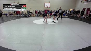 130 lbs Cons. Round 3 - Abbigail Herrandez, Caldwell vs Kali Waggoner, TriValley