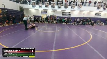 110 lbs Quarterfinal - Zade White Eagle, Riverton Middle School vs Jj Haney, Powell Middle School