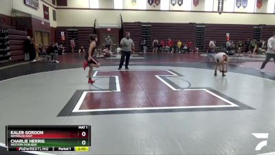 JV-1 lbs Round 2 - Kaleb Gordon, Waterloo East vs Charlie Herrig, Western Dubuque