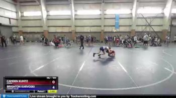 100 lbs Semifinal - Camden Kuntz, Idaho vs Brighton Karvoski, Connecticut