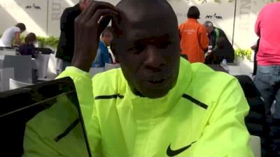 Moses Mosop before first ever NYC Marathon
