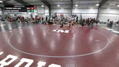 130 lbs 3rd Place Match - Alyssa Hoffman, Burns/Pine Bluffs vs Valeria Arellano, Scottsbluff