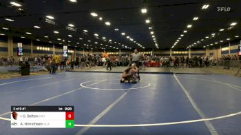 141 lbs C Of 8 #1 - Cleveland Belton, Oregon State vs Abraham Hinrichsen, Cal Poly