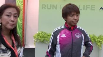 Kayoko Fukushi before her first New York City Marathon