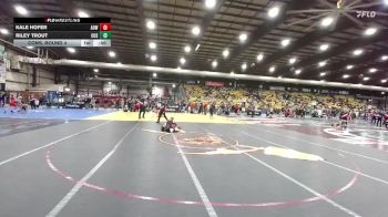 126 lbs Cons. Round 4 - Kale Hofer, American Outlaws Wrestling vs Riley Trout, Custer