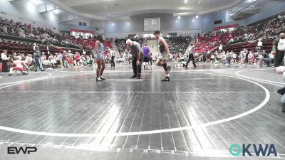 120 lbs Consi Of 8 #2 - Benjamin Fisher, Salina Wrestling Club vs Di'Imago Anderson, Team Tulsa Wrestling Club