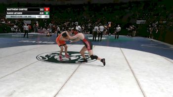 4A 165 lbs Cons. Round 1 - Matthew Cortez, Taos vs Nash Letard, Academy