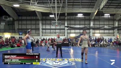 174 lbs 7th Place Match - Danny Gibson, U.S. Coast Guard Academy vs Adam Frost, Trinity College (Connecticut)