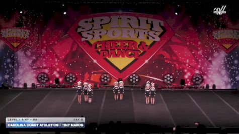 Carolina Coast Athletics - Tiny Makos [2026 L1 Tiny - D2 Day 2] 2026 Spirit Sports Myrtle Beach Nationals