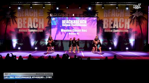 L2 - Rec Performance Advanced - 11-18Y [2026 Day 2 Manteo Cheer] 2026 ACDA Reach the Beach Rec Nationals