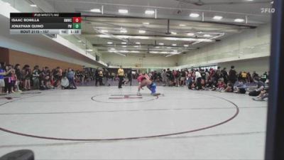 157 lbs Champ. Round 2 - Isaac Bonilla, Red Mountain Wrestling Club vs Jonathan Quino, Point Wrestling