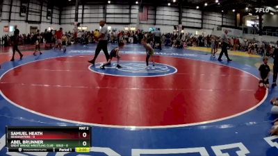 45 lbs Semis (4 Team) - Samuel Heath, HEADHUNTERS vs Abel Brunner, GREAT BRIDGE WRESTLING CLUB - GOLD