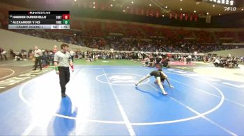 5A Boys 132 lbs Champ. Round 1 - Haeden Durighello, Crater Boys vs Alexander V Ho, Parkrose Boys