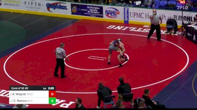 132 lbs Consi Of 32 #2 - Aidan Wagner, West York vs Carter Ramus, Boyertown