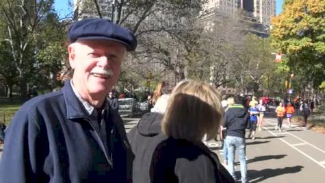 Fred and Karen proud and cheering for Mark in Central Park