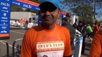 Parag running in memory of his wife who lost battle with cancer 6 months ago