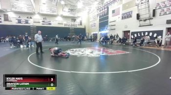 106 lbs Semifinal - Kyler Mays, Ellensburg vs Drayson Lathim, Hermiston