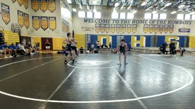 132 lbs Round 7 (8 Team) - Anthony Gray, Wellington Black vs Noah Fuste, Lemon Bay WC