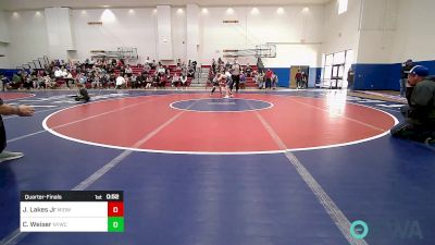 100 lbs Quarterfinal - Jeremy Lakes Jr, Midwest City Bombers Youth Wrestling Club vs Callen Weiser, Newcastle Youth Wrestling