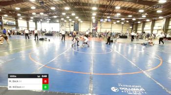 120 lbs Consi Of 32 #2 - Maxwell Beck, OH vs Wylee Willson, WY