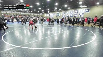 150 lbs Cons. Round 2 - Alejandro Varela, Kerman vs Levi Belflower, North (Bakersfield)