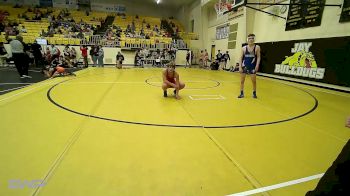 132 lbs Semifinal - Asher Fuser, Grove vs Gunner Cullen Babb, Rogers Jr High