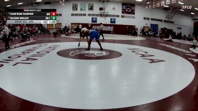 285 lbs Cons. Semi - Sloan Welch, Wisconsin-Eau Claire vs Cam`ron Harper, Aurora Universtiy