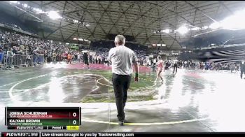 121 lbs Champ. Round 1 - Kalyani Brown, Twin City Wrestling Club vs Jorgia Schliesman, Team Aggression Wrestling Club