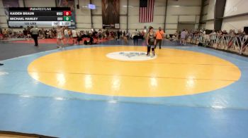 120 lbs Rr Rnd 3 - Kaiden Braun, Wrecking Crew Wrestling Club vs Michael Hanley, Ohio Titan Grey