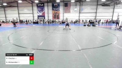 119 lbs Consi Of 32 #1 - Reid Clayton, NC vs Andrew Wickenden, NY