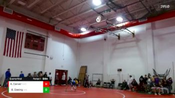 106 lbs Quarterfinal - Blake Doeing, Elite Athletic Club vs Aiden Carver, Delta Wrestling Club Inc