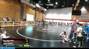 138-145 lbs Round 2 - Anna Pauley, Lincoln Middle School vs Elli Holloway, Greybull MS