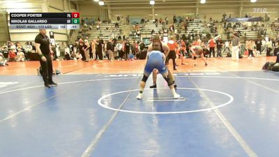 170 lbs Consi Of 16 #1 - Cooper Porter, PA vs Nikolas Gallardo, NV