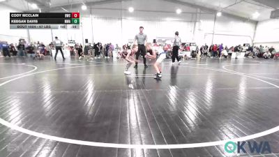 67 lbs Quarterfinal - Cody McClain, Berryhill Wrestling Club vs Keegan Davis, Morris Wrestling Association