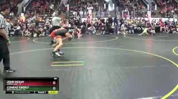 85 lbs Quarterfinals (8 Team) - Conrad Eberly, Brighton Black vs John McKay, Lowell Red