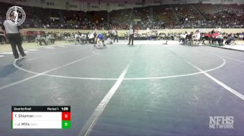 5A-132 lbs Quarterfinal - Jackson Mills, SAPULPA vs Toby Shipman, COWETA